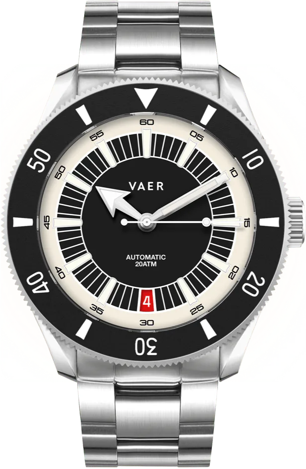 Vaer D5 Tropic Auto — alternative to Islander Islander Northport Hi-Beat Automatic Dive Watch with Ocean Blue and White Ripple Dial #ISL-195