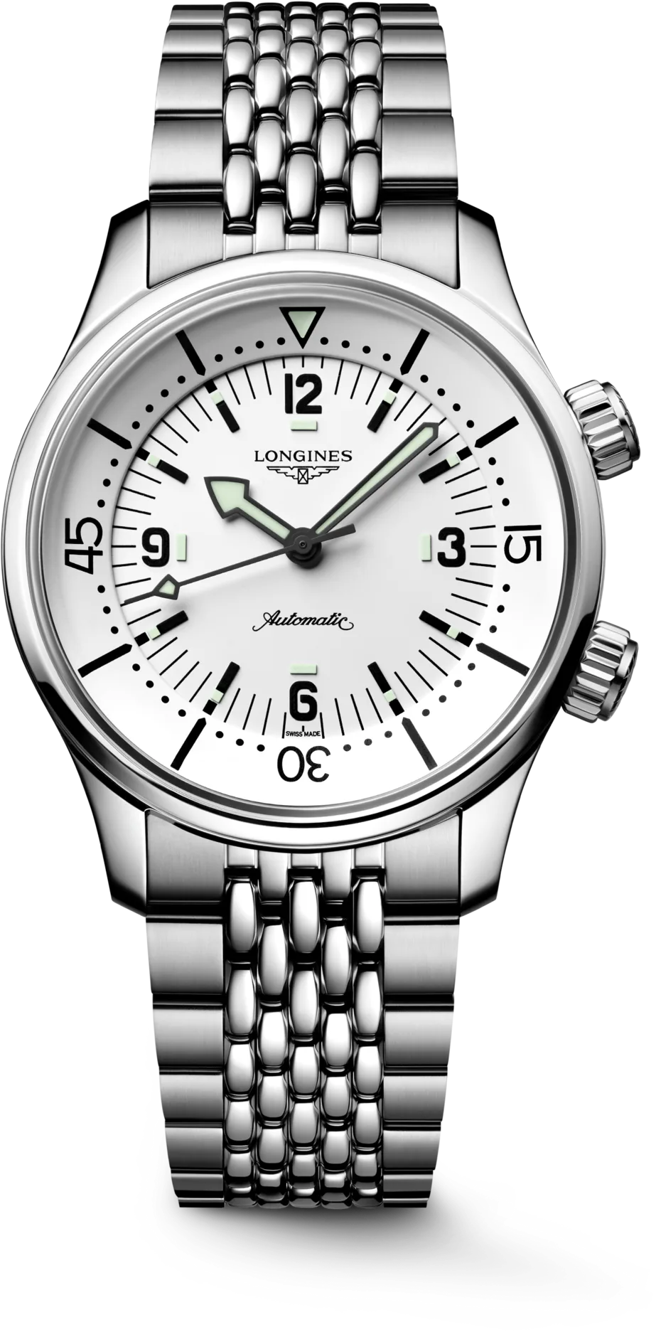 Longines LEGEND DIVER — alternative to Islander Islander Northport Hi-Beat Automatic Dive Watch with Ocean Blue and White Ripple Dial #ISL-195