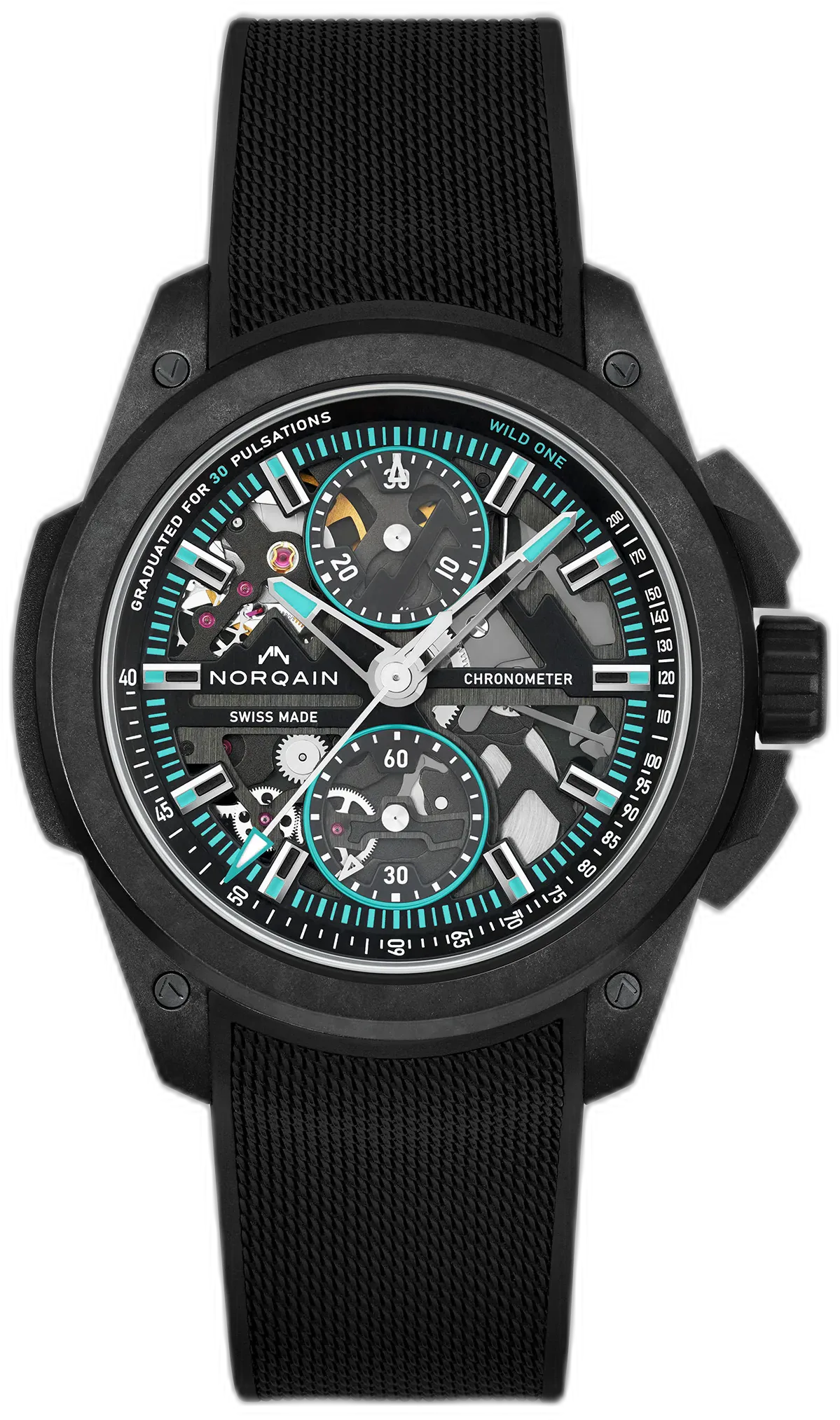 Norqain Wild ONE Skeleton Chrono 42mm Black — alternative to Pagani Design PD-YS022 Tourbillon