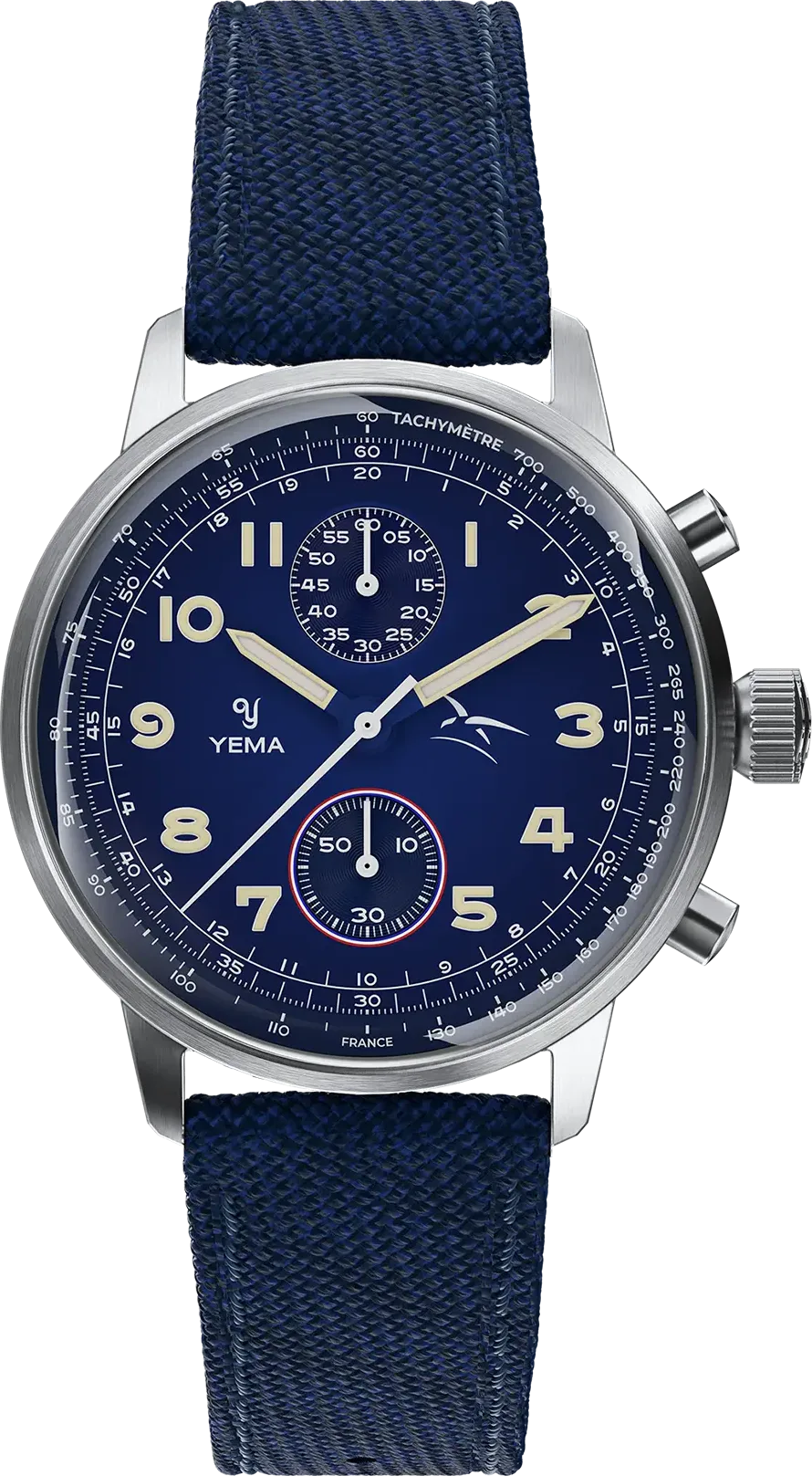 Yema Flygraf Bi-Compax French Air Force — alternative to Dryden Chrono Diver Hometown