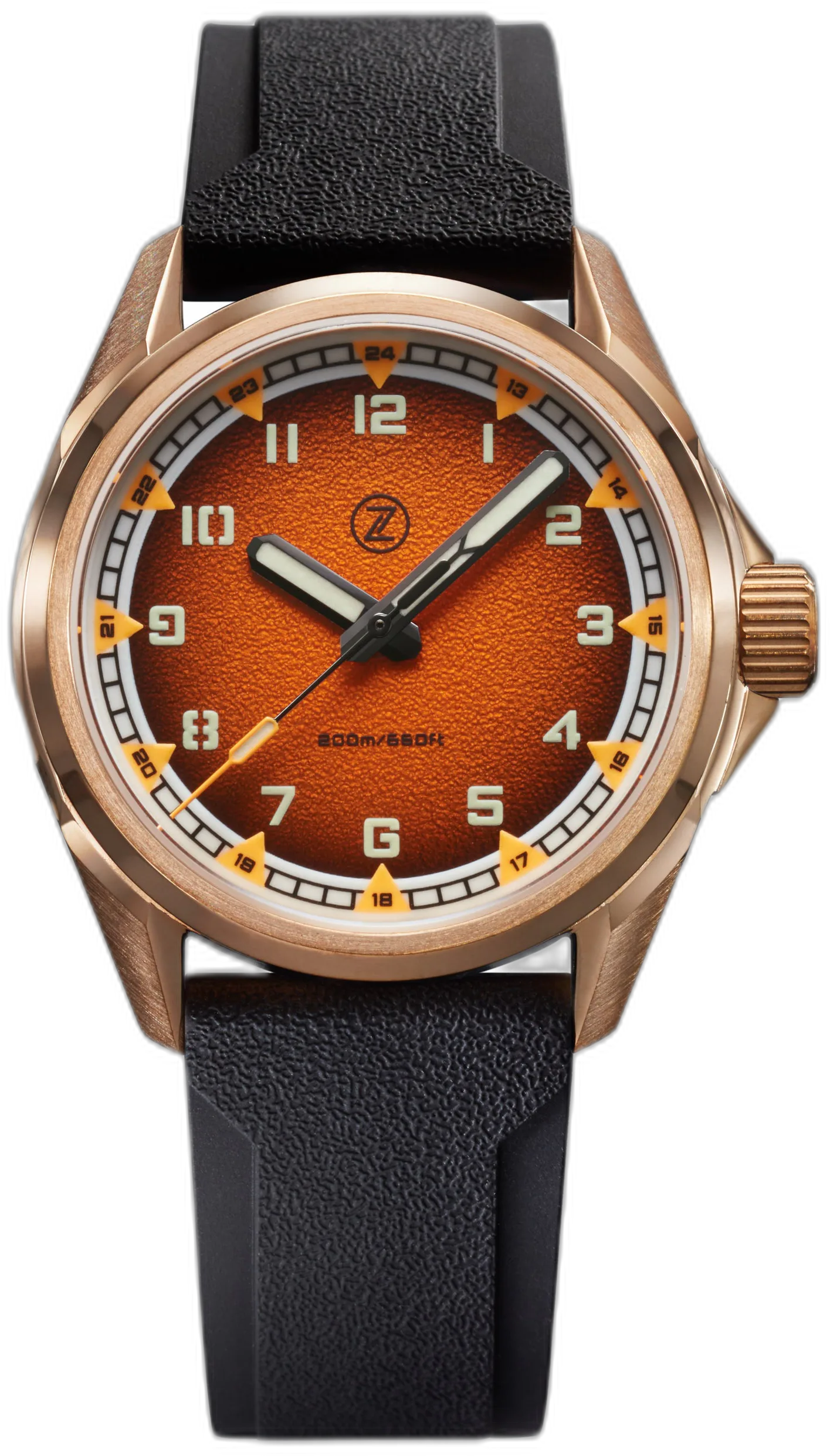 Zelos Swordfish Field 38 — alternative to Islander Islander Mitchel Black DLC Automatic Field Watch with Luminous Dial, AR Sapphire Crystal #ISL-83