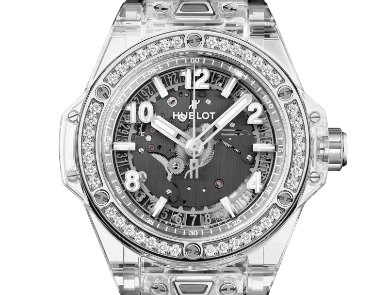 Hublot Big Bang One Click Sapphire Diamonds Black Dial 39mm