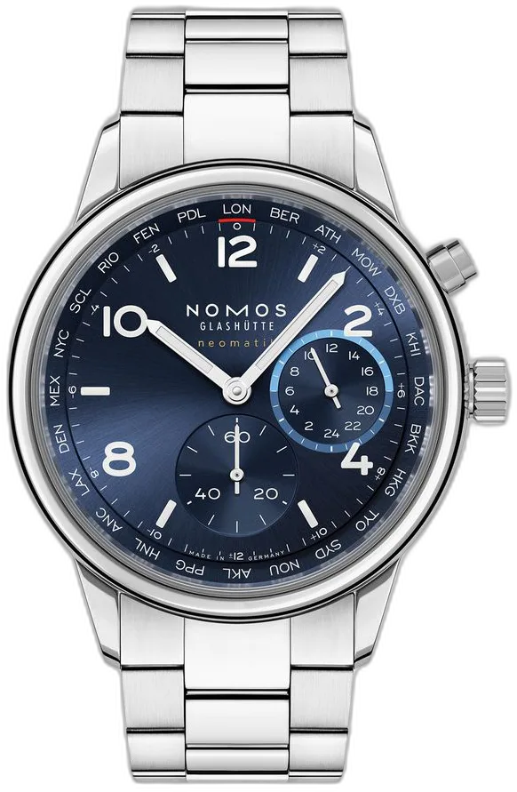 Club Sport neomatik Worldtimer blue