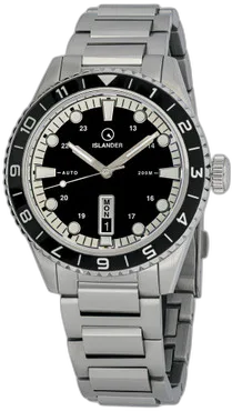 Islander Greenport 39mm Dive Watch with Black and White Dial #ISL-300