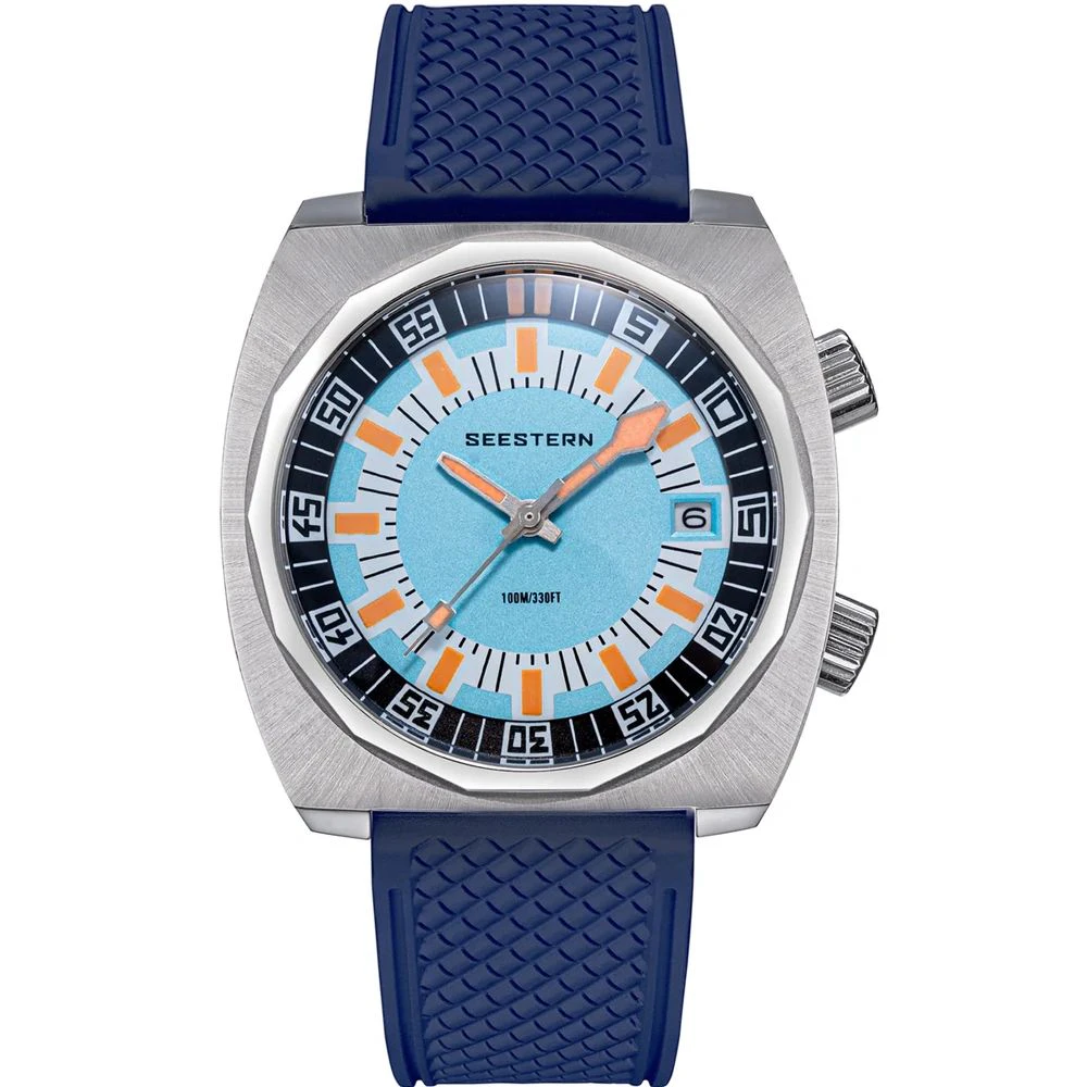 Seestern S471 Double Crown Diver — Blue