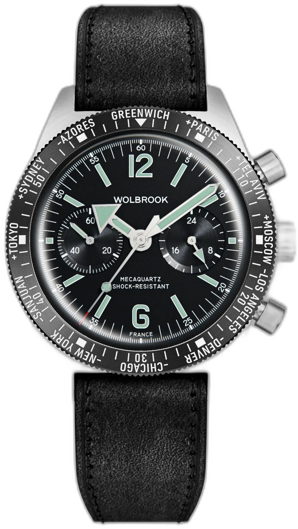Black Leather Strap 40mm